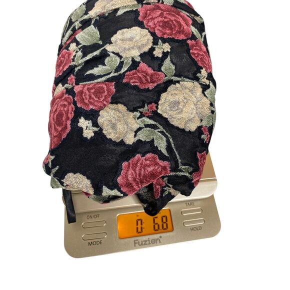 Secret Treasures Kimono Robe Wrap Flocked Velvet Rose Romantic Whimsigoth Large - Picture 11 of 11